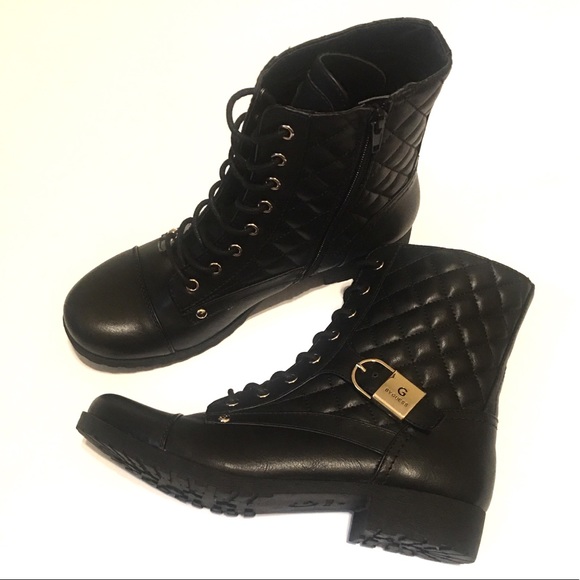Guess Shoes - Guess boots black with quilted design